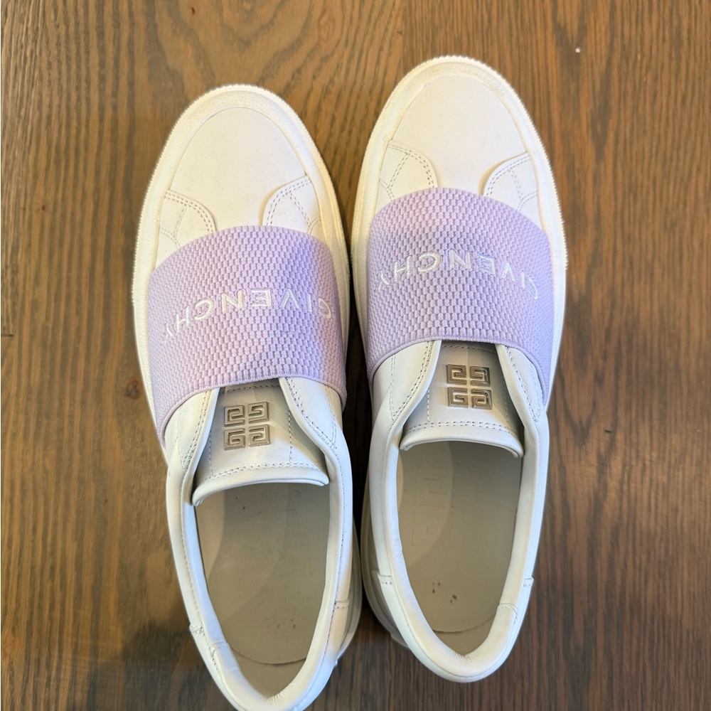 Givenchy Women's and lavender slip on Sneakers - gently worn